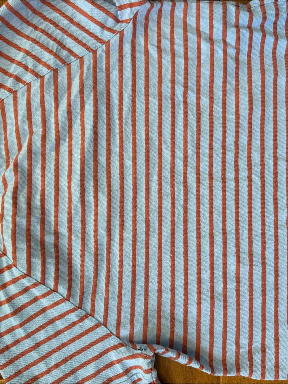 Madewell Boatneck Striped Flare Sleeve Long Sleeve T Shirt Size Large